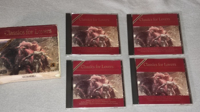 4 compact discuri -CLASSICS FOR LOVES - impecabile