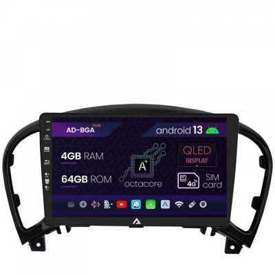 Navigatie Nissan Juke (2010-2015), Android 13, A-Octacore 4GB RAM + 64GB ROM, 9 Inch - AD-BGA9004+AD-BGRKIT168 foto