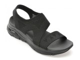 Cumpara ieftin Sandale SKECHERS negre, ARCH FIT, din material textil