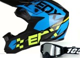 Cumpara ieftin Casca Moto Atv Cross Enduro Downhill + Ochelari 100% ,marimi disponibile S,M si L