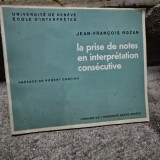 La prise de notes en interpretation consecutive - Jean Francois Rozan