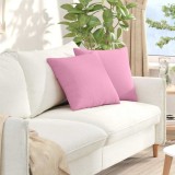 vidaXL Perne pentru canapea 2 pcs Roz 45 x 45 cm țesătură 42013926