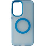 Husa spate TPU cu plastic bleu semitransparent, magnet, pentru Samsung Galaxy A57 5G