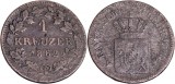 1862 - 1 kreuzer - Maximilian II - Regatul Bavariei Ag. ( .166 ) Cf. : KM# 191, Europa