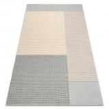 Covor din l&acirc;nă FLUX 461.9.AE500 OSTA - Geometric, structural, loft albastru / crem, 200x300 cm