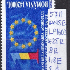 2003 10 ani de la semnarea acordului European cu UE LP1603 MNH Pret 3,5+1Lei