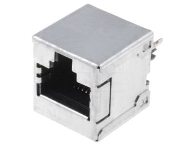 Conector RJ45 8P8C Cat 5e ecranat aurit foto