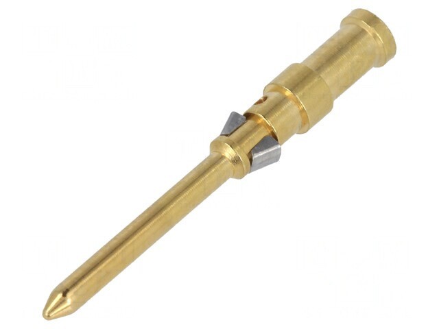 Pin tată aliaj cupru aurit 0,75mm2 crimpat