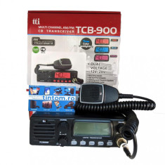Statie Radio CB TTI TCB 900 12v 24V Format 1DIN Difuzor Frontal Auto Squelch * Editie noua 2024 *