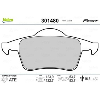 Valeo set placute frana, frana disc First foto
