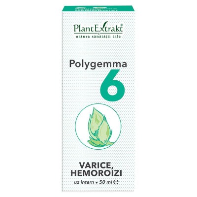 Polygemma 6 - Varice si Hemoroizi 50ml PlantExtrakt foto