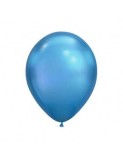 Set 10 Baloane Chrome Albastre 30 cm