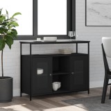 vidaXL Servantă, negru, 100x35x80 cm, lemn prelucrat