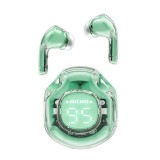 Casti Bluetooth 5.3, Type-C, IPX4, AI Call Noise Reduction, Display Digital - Acefast (T8) - Mint Green