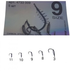 Accesorii pescuit &gt; Carlige crap, Accesorii pescuit cu arculet -plic 5 bucati