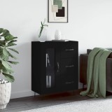 vidaXL Servantă, negru, 69,5x34x90 cm, lemn compozit