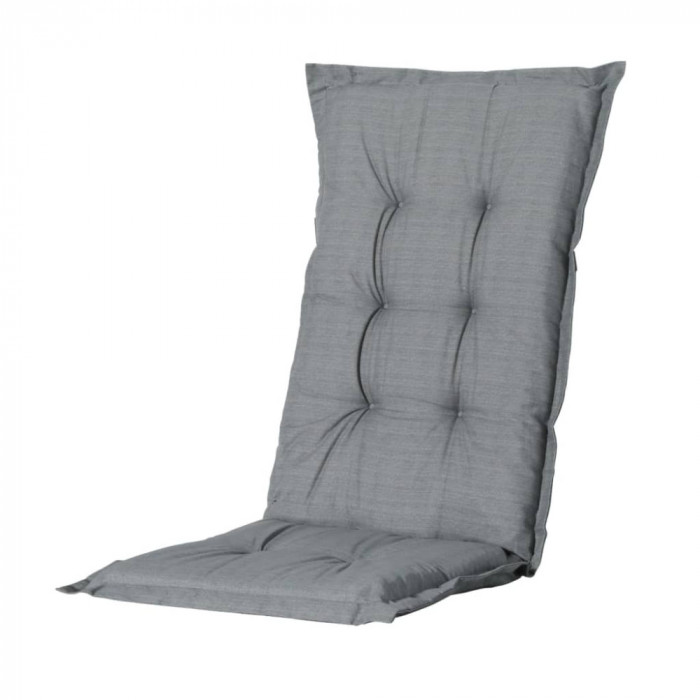 Madison Pernă de scaun cu spătar &icirc;nalt Basic, gri, 123x50 cm