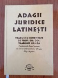 Adagii juridice latinești traduse și comentate de Prof. dr. doc. Vladimir Hanga