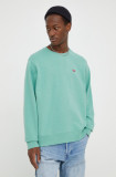 Levi&#039;s bluza barbati, culoarea verde, neted