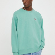 Levi's bluza barbati, culoarea verde, neted