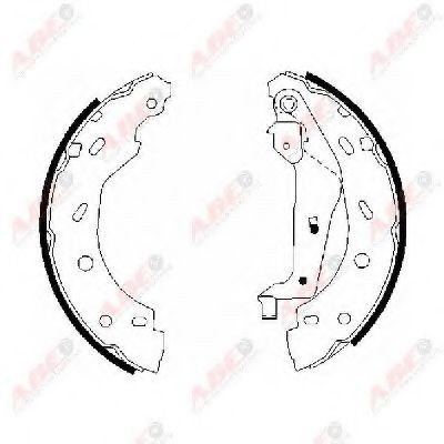 Set saboti frana SMART FORTWO Cabrio (450) (2004 - 2007) ABE C0M009ABE foto