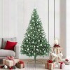 VidaXL Pom de Crăciun artificial pre-iluminat Verde 210 cm PVC 3397029