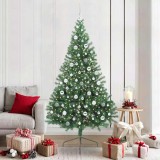 VidaXL Pom de Crăciun artificial pre-iluminat Verde 210 cm PVC 3397029