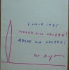 Autograf, semnatura, suvenir pentru inramat, Geo Bogza