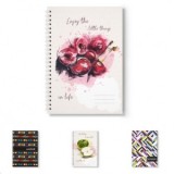 Caiet cu spira A5, 100 file, coperta policromie, liniatura aritmetica