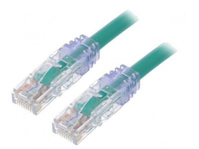 Patch Cord TX6A 10Gig U/UTP CAT6a PVC Verde 2m 24AWG foto