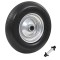 vidaXL Roată de roabă cu osie, 4.00-8, PU solid, 390 mm 142978