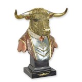 Bust taur-statueta Steampunk din rasini SP-43, Abstract