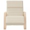 Scaun balansoar, crem, material textil - 3