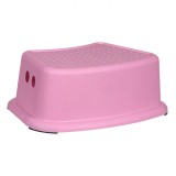 Treaptă &Icirc;nălțătoare Copii, Roz Pastel, Plastic, Dimensiuni 36x24x12.5cm, Greutate Maxima 50kg
