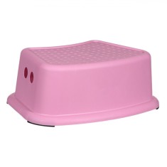 Treaptă &Icirc;nălțătoare Copii, Roz Pastel, Plastic, Dimensiuni 36x24x12.5cm, Greutate Maxima 50kg