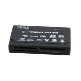 Cititor de carduri USB 2.0, All in One, Esperanza, Negru
