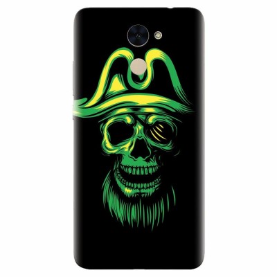 Husa silicon pentru Huawei Enjoy 7 Plus, Pirate Skull foto