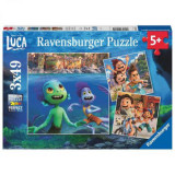 PUZZLE DISNEY PIXAR LUCA, 3x49 PIESE, Ravensburger