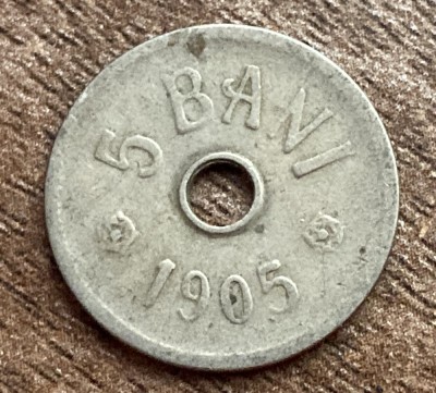 C10 208 - Moneda foarte veche - Romania - 5 bani 1905 foto