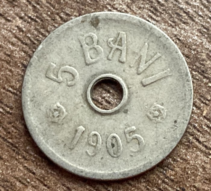 C10 208 - Moneda foarte veche - Romania - 5 bani 1905