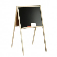 Tablita de lemn+suport+3accesorii, alb-negru foto