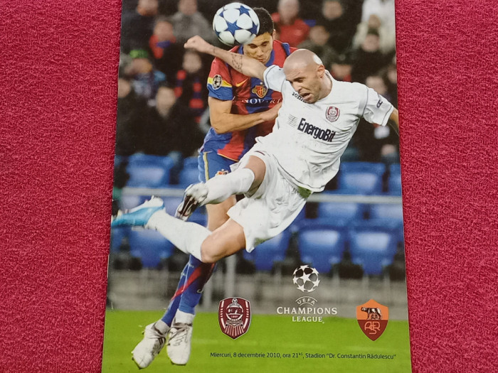 Program meci fotbal CFR CLUJ - AS ROMA (Champions League 08.12.2010)