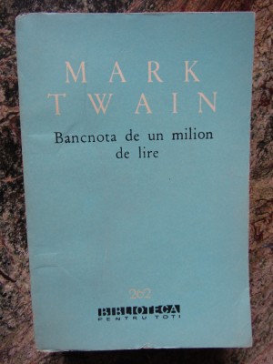 Mark Twain - Bancnota de un milion de lire foto