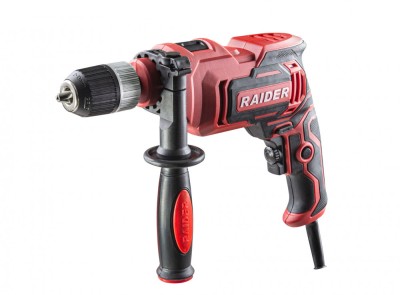 Masina de gaurit cu percutie RD-ID45, 750 W, 13 mm, mandrina rapida, Raider 010145 foto
