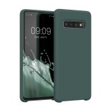 Husa Kwmobile pentru Samsung Galaxy S10, Silicon, Verde, 47732.169, Carcasa