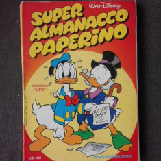 SUPER ALMANACCO PAPERINO, WALT DISNEY NR.240/1977 CARTE CU BENZI DESENATE, TEXT IN LIMBA ITALIANA