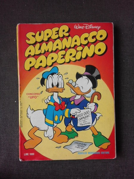 SUPER ALMANACCO PAPERINO, WALT DISNEY NR.240/1977 CARTE CU BENZI DESENATE, TEXT IN LIMBA ITALIANA
