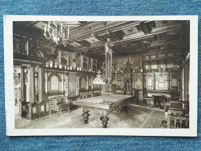 699. Sinaia - Castel Peles , Sala de biliard / castelul foto