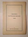 Prof. Dan Sm&acirc;ntănescu - Cronica faptelor regale: 1938