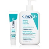 CeraVe Blemish Control Cleanser Set Gel Curatare 473ml Tratament Local 40ml Impotriva Imperfectiunilor Acnee